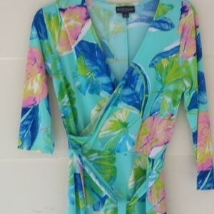 BOLD elements Multicolor Floral Wrap Dress